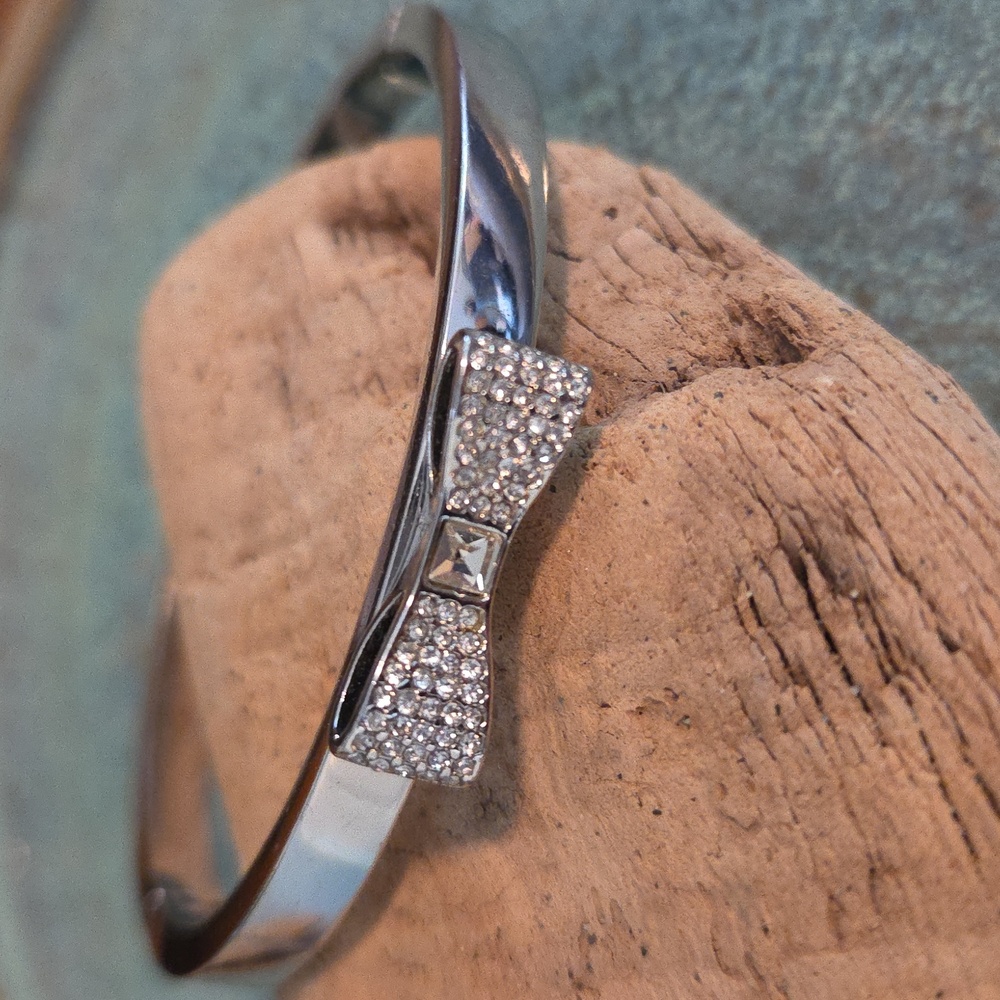 kate spade NY Crystal Bow Bangle